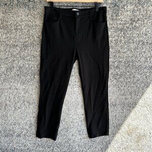 L'AGENCE Pants Womens 29 Black Ankle Skinny‎ Stretch Knit Solid Pockets Zip